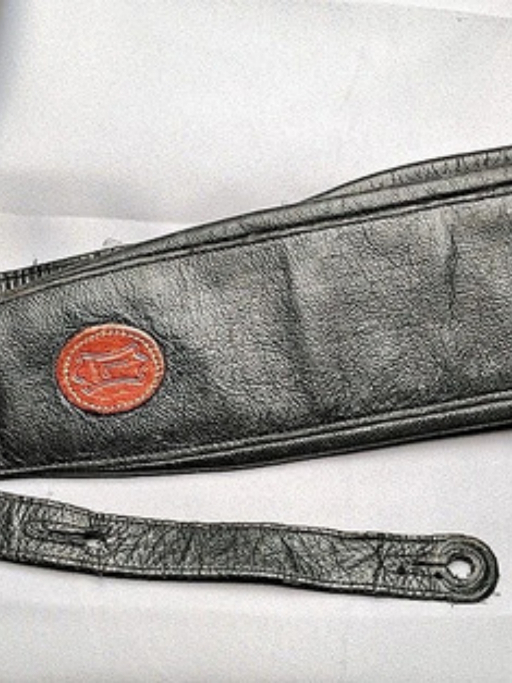 Vintage Levys Leathers MSS2 Padded Garment Leather Guitar Bass Strap Black